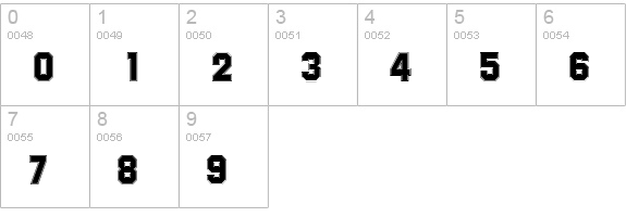 Summit-Regular numbers 0-9 preview