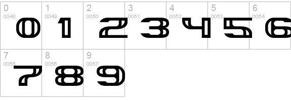Suncatcher numbers 0-9 preview