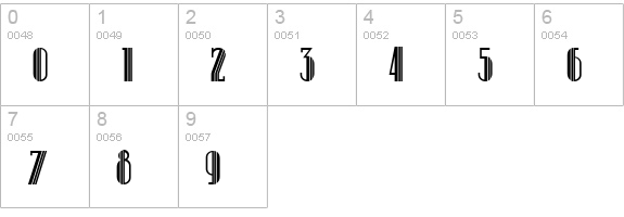 Super Bob Triline Nf numbers 0-9 preview