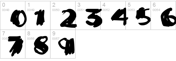 Super Sketch
 numbers 0-9 preview