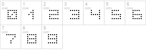 superpoint _square numbers 0-9 preview