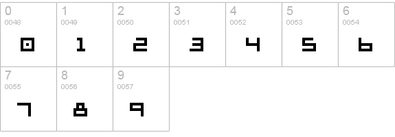 supersimple _regular numbers 0-9 preview
