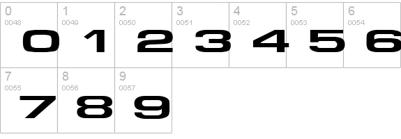 Supertouch numbers 0-9 preview