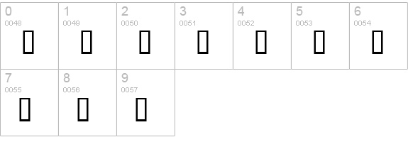 SuzanneQuillSH numbers 0-9 preview