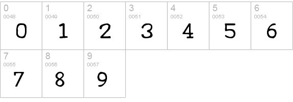 Sweeep numbers 0-9 preview