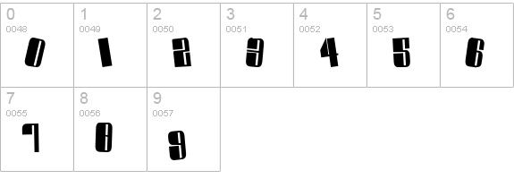 Swinger Casual numbers 0-9 preview