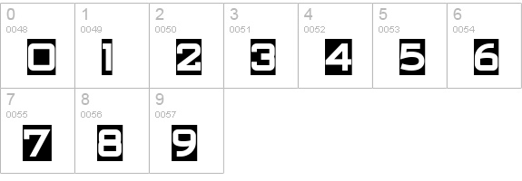 Swish Buttons NF numbers 0-9 preview
