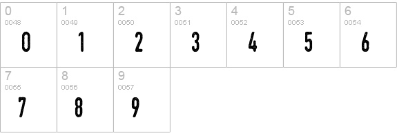 Swistblnk Monthoers numbers 0-9 preview
