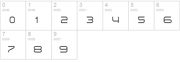 Swisz Thin numbers 0-9 preview