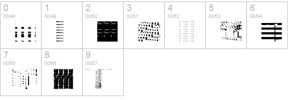 Synaesthesis numbers 0-9 preview