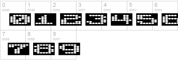 SyntheticSyncronism numbers 0-9 preview