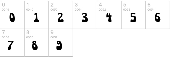 Syreeta numbers 0-9 preview