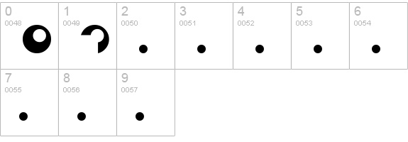 Tabun numbers 0-9 preview