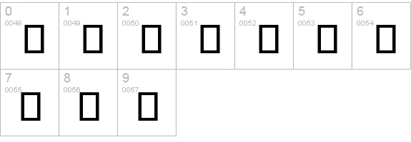 Takker numbers 0-9 preview