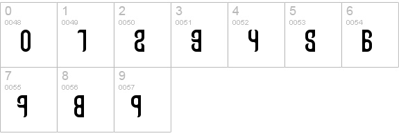 Talismanica numbers 0-9 preview