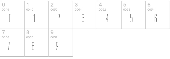 Tall Films numbers 0-9 preview