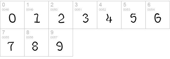 Talloween numbers 0-9 preview