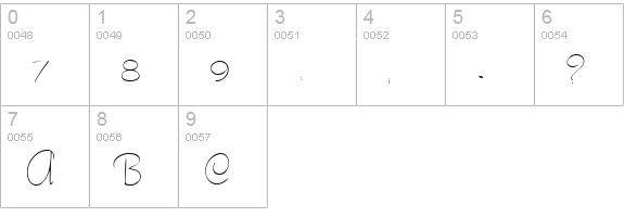 Tamarind numbers 0-9 preview