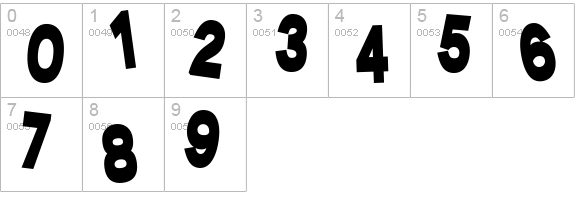 TangledUp numbers 0-9 preview
