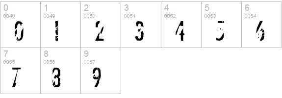 Tanline numbers 0-9 preview