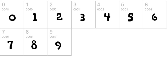 Tarnation numbers 0-9 preview