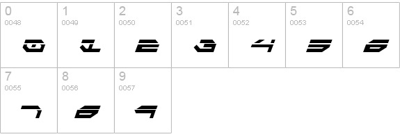 Taskforce Laser CondItal numbers 0-9 preview