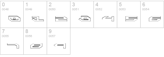 Taskforce Outline numbers 0-9 preview