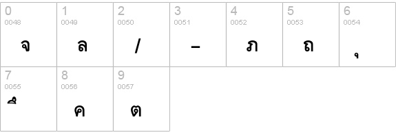 TATM001 numbers 0-9 preview