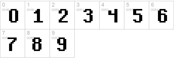 Teachers Pet Sans Serif Bold numbers 0-9 preview