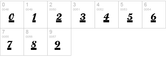 TeamSpirit numbers 0-9 preview