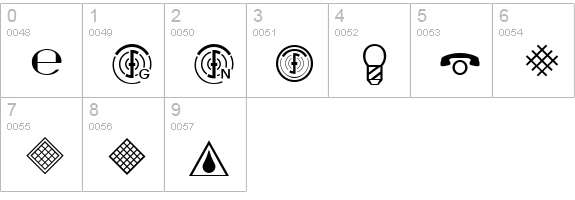 Technical LH Pi One numbers 0-9 preview