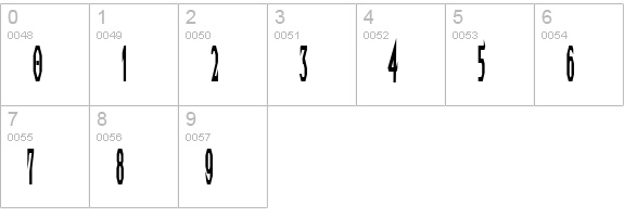 Techno Longer numbers 0-9 preview