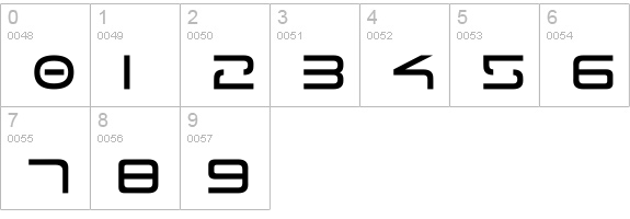 Tele-Marines numbers 0-9 preview