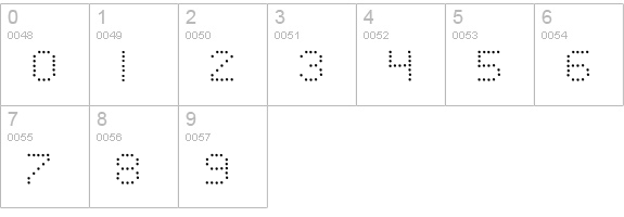 Telegraphic Light numbers 0-9 preview