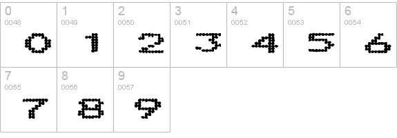 Telidon Ink ExHv numbers 0-9 preview