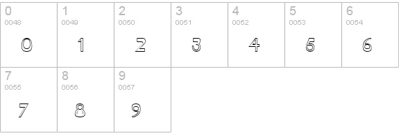 TentakelOpen numbers 0-9 preview