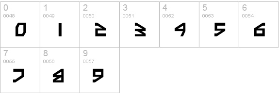 Terra Firma numbers 0-9 preview