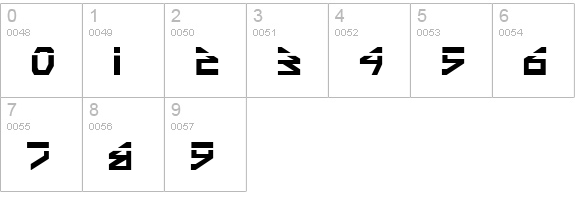 Terra Firma Laser numbers 0-9 preview