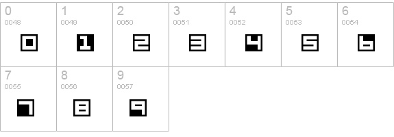Terrablox
 numbers 0-9 preview