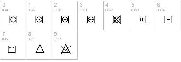 Textile LH Pi One numbers 0-9 preview