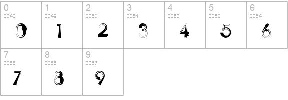 ThaneGash numbers 0-9 preview