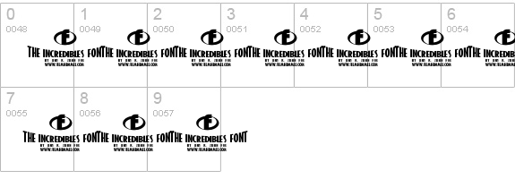 the Incredibles numbers 0-9 preview