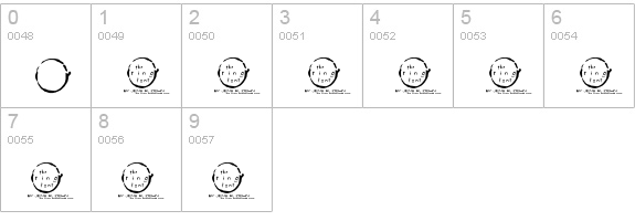 the ring numbers 0-9 preview