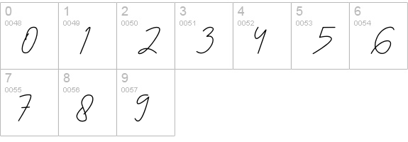 The Suavity numbers 0-9 preview