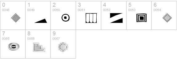 ThreeRivers numbers 0-9 preview