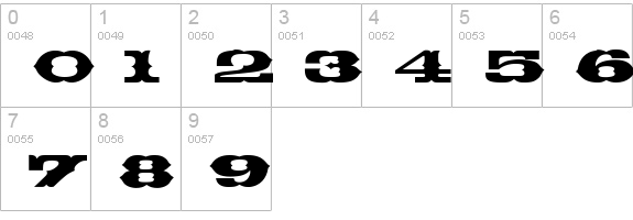 ThunderBay numbers 0-9 preview