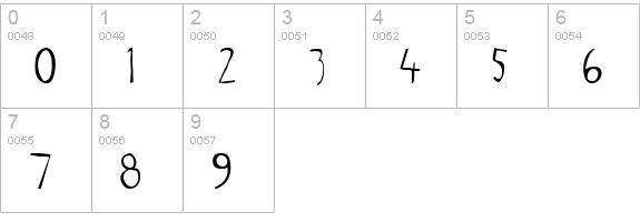 Tigger numbers 0-9 preview