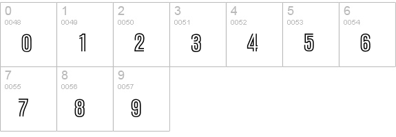 Timbre-Alternates numbers 0-9 preview