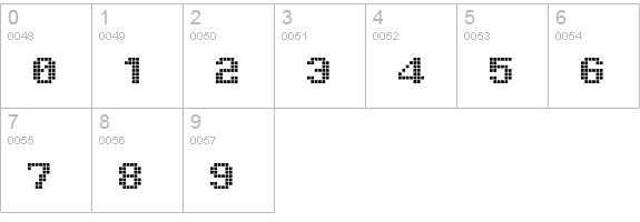 Tiquet numbers 0-9 preview