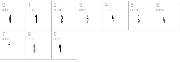TM Paramount Normal numbers 0-9 preview